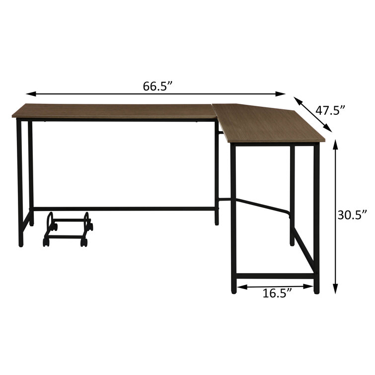 Latitude Run® Largent LShape Computer Desk Wayfair Canada